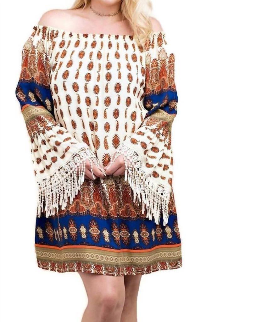 Kori Kori - Tuscan Off The Shoulder Mini Dress - PLUS