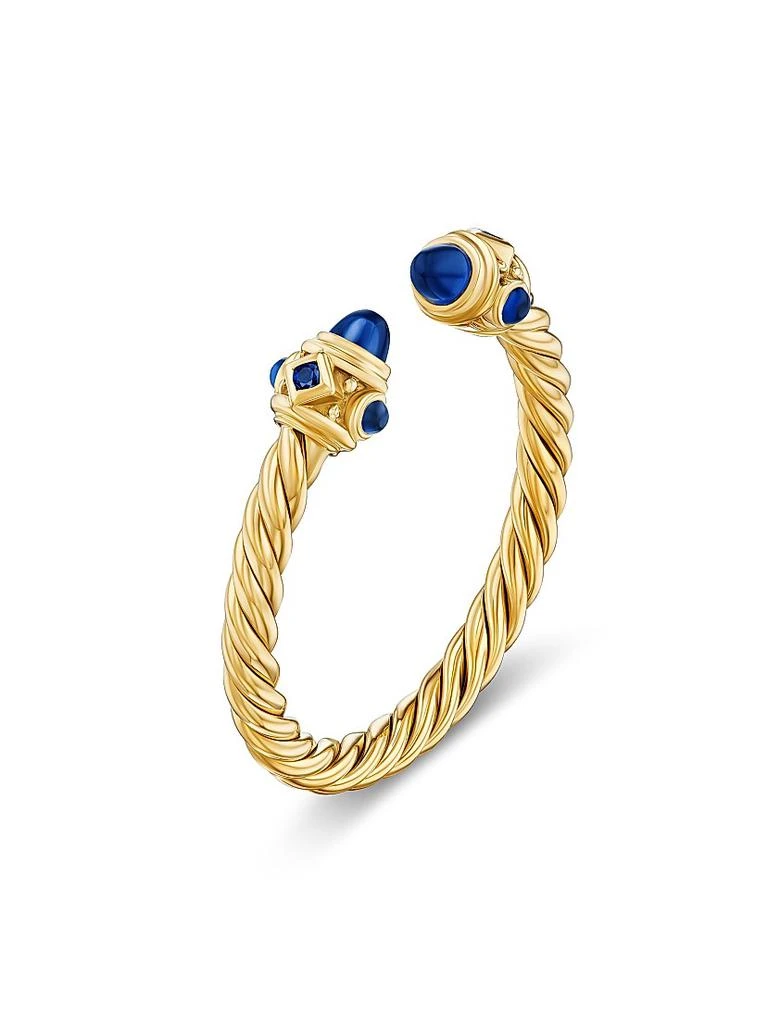David Yurman Renaissance Open Ring in 18K Gold With Gemstones 3