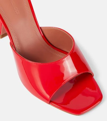 Amina Muaddi Lupita 70 patent leather mules 5