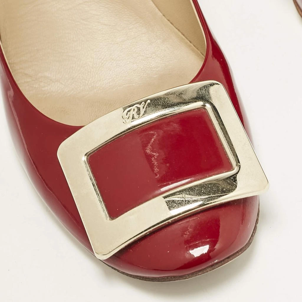 Roger Vivier Roger Vivier Red Patent Leather Belle Vivier Pumps Size 39 7