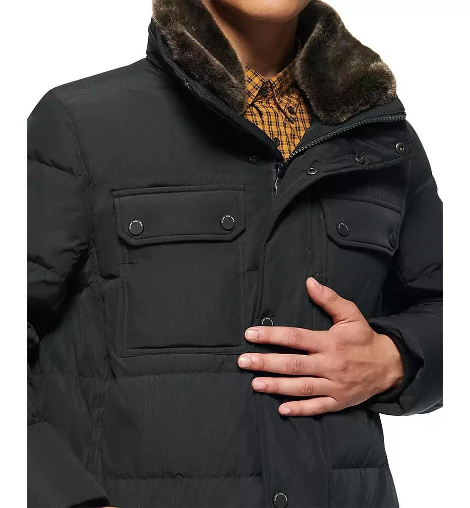 Marc New York by Andrew Marc Men's Godwin Quilted Trucker Jacket with Removable Faux-Fur Trim 3