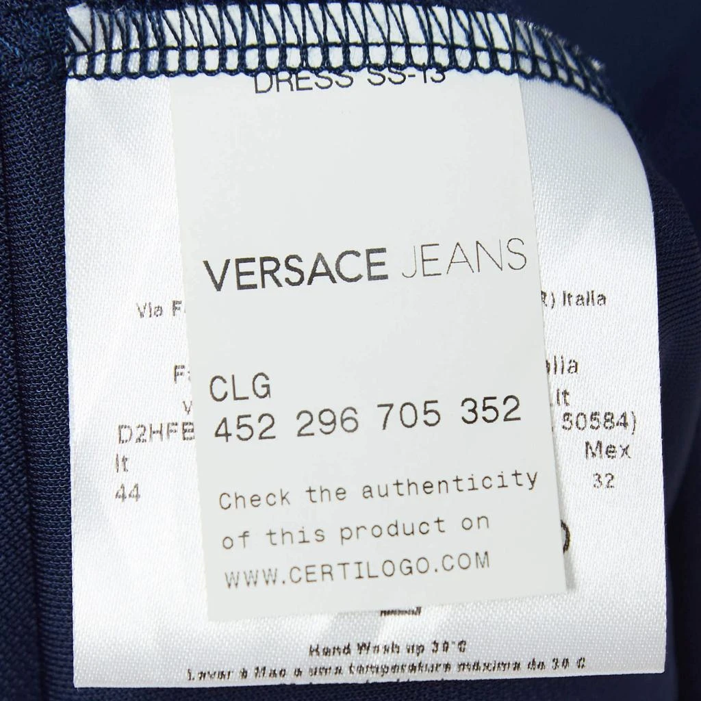 Versace Jeans Versace Jeans Navy Blue Jersey Mini Dress M 5