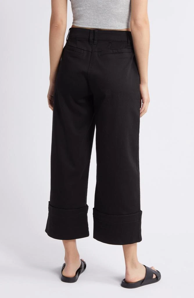 Wit & Wisdom 'Ab'Solution Skyrise Patch Pocket Crop Wide Leg Twill Pants 2