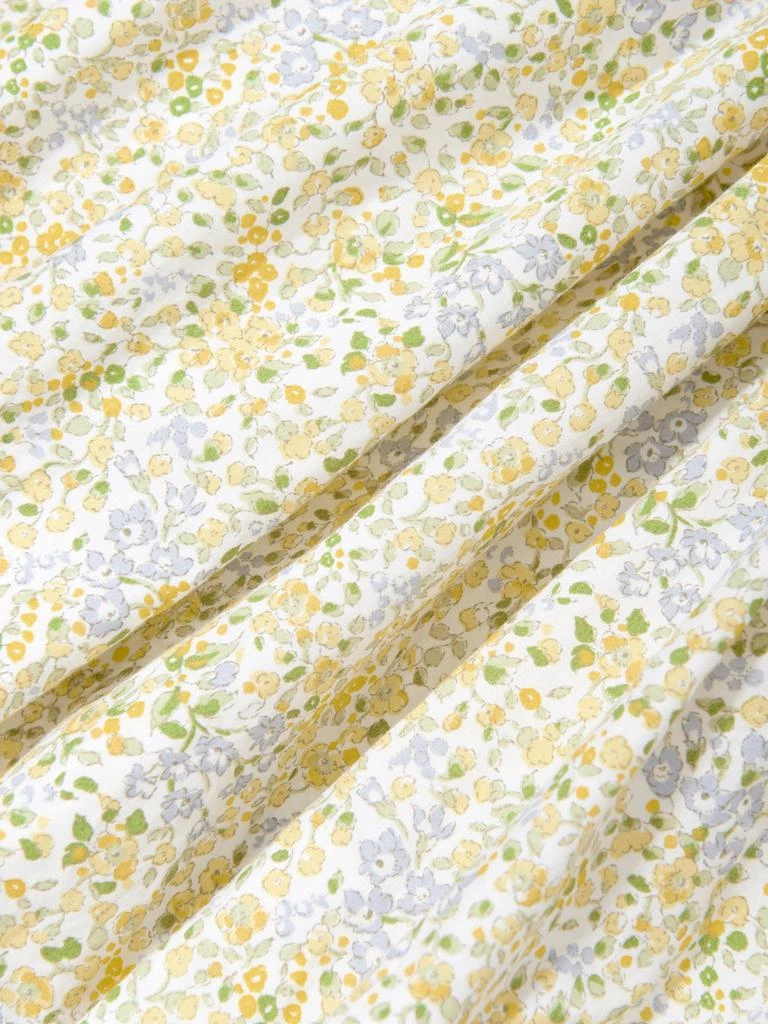 Sarah Louise Girls Floral Smocked Dress in Yellow 4