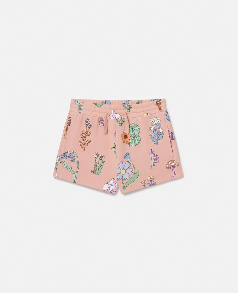 Stella McCartney Stella McCartney - Woodland Print Drawstring Shorts, Pink, Size: 5 1