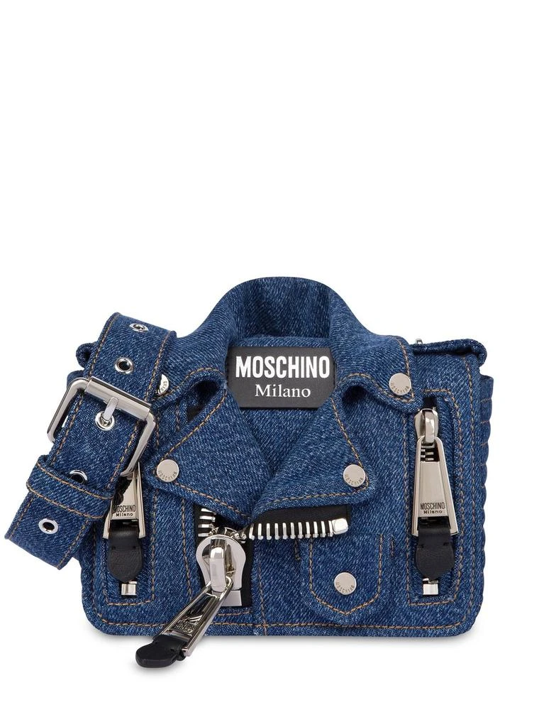 Moschino Moschino Jacket Style Denim Shoulder Bag 1