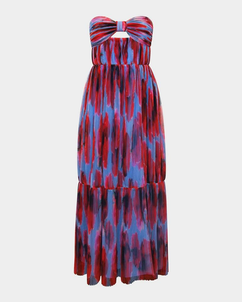 velvet dress green long Fay main image 1