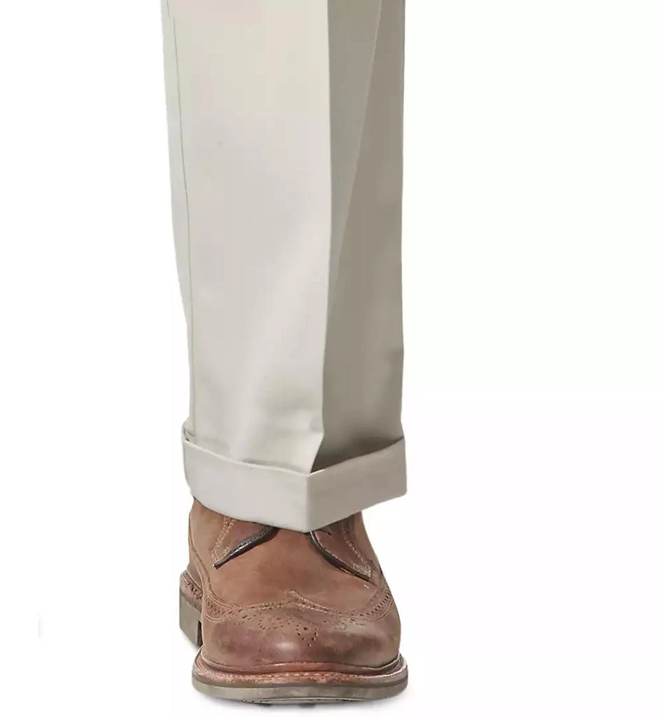 Dockers Men's Comfort Relaxed Pleated Cuffed Fit Khaki Stretch Pants 3
