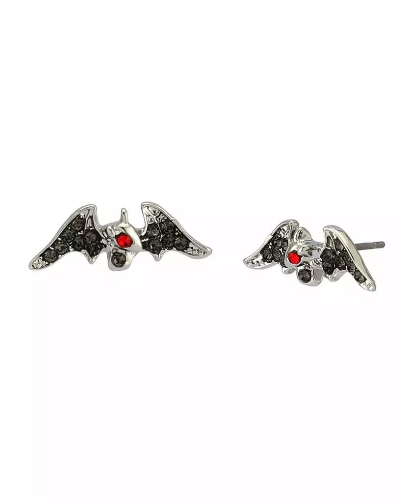 Betsey Johnson Faux Stone Bat Stud Earrings Fashion Accessories