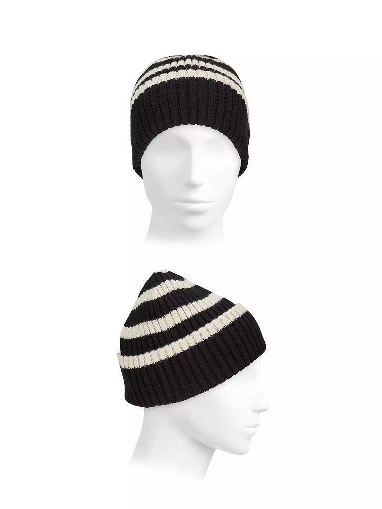 Totême Signature Striped Wool Beanie