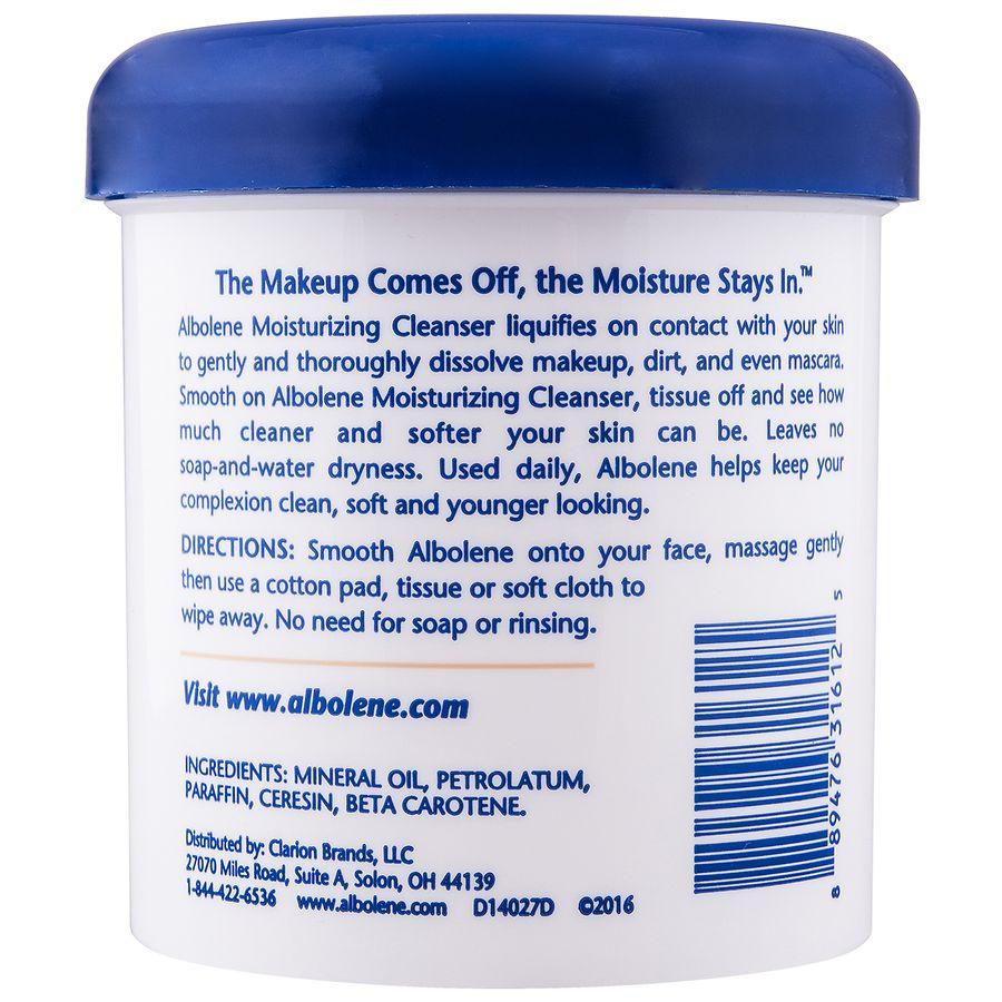 Albolene Moisturizing Cleanser -Makeup Remover-Facial and Moisturizer Fragrance Free