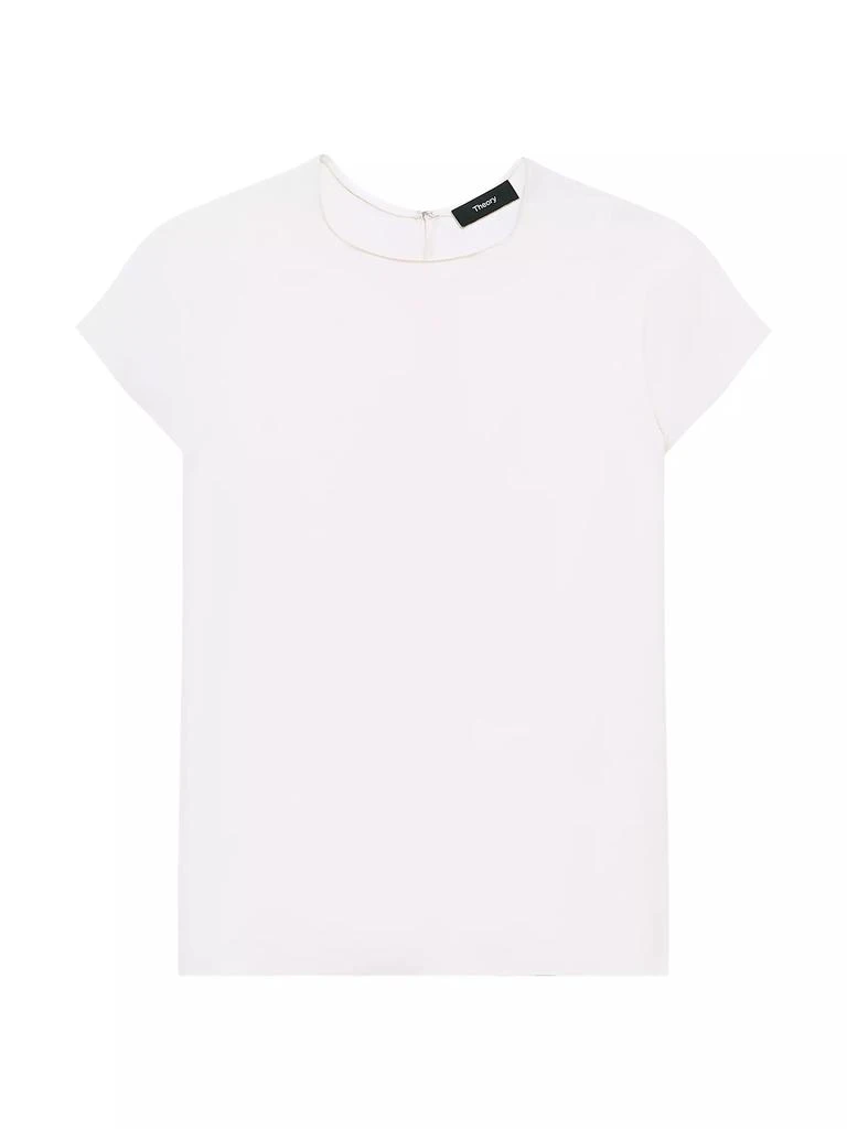 Theory Cap Sleeve Silk T-Shirt 1