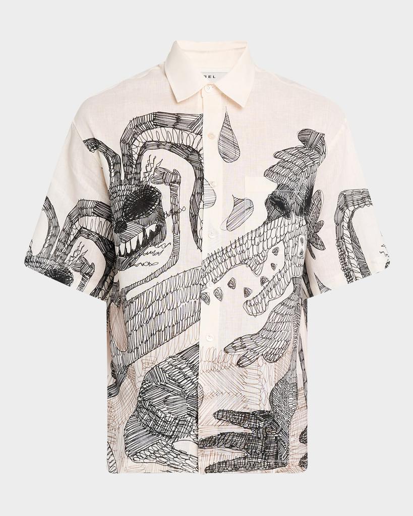 DOMREBEL Men's Hao Button-Down Shirt