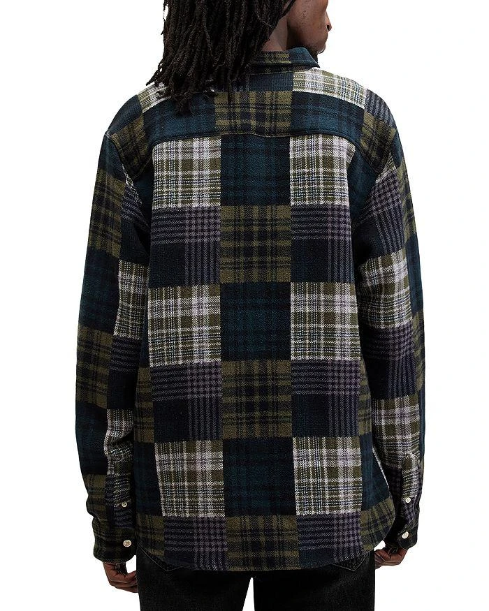 ALL SAINTS Hopton Patchwork Check Overshirt 4