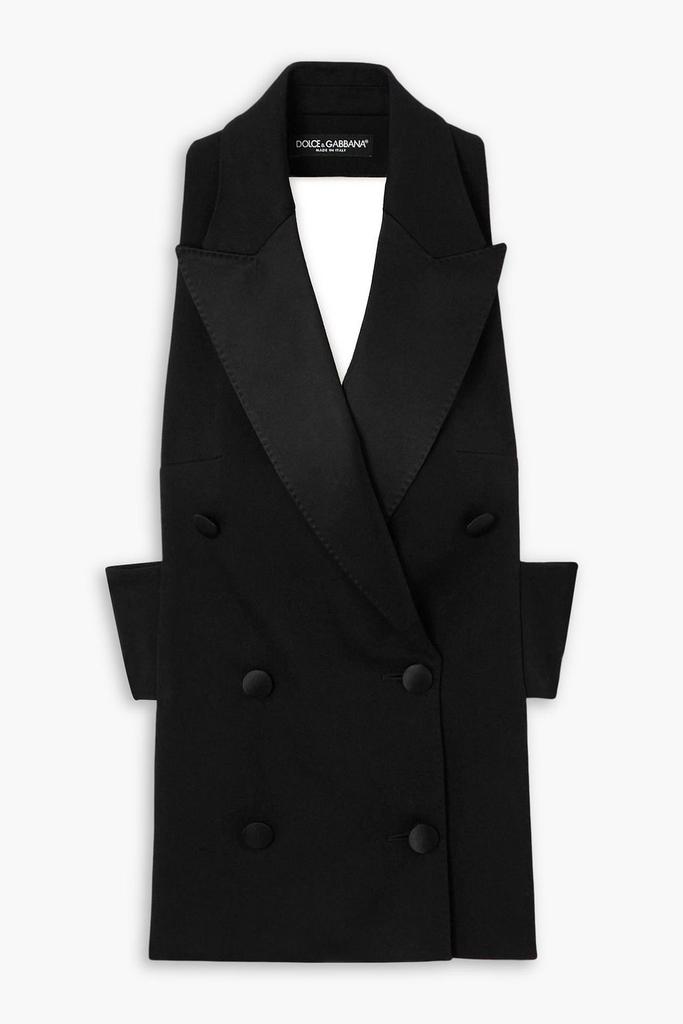 ANTHRACITE GREY TWEED DOUBLE-BREASTED JACKET – On Sale Now