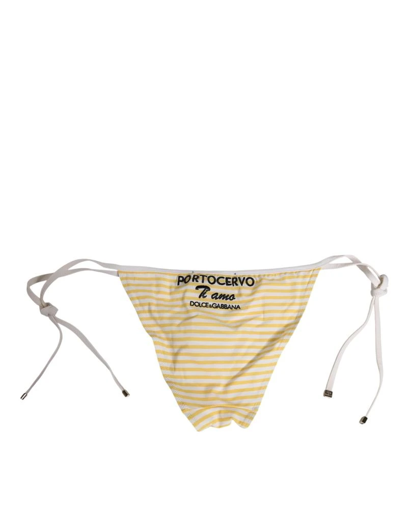 Dolce 
Gabbana yellow Stripe Tie Side Logo Women
s Underwear 4