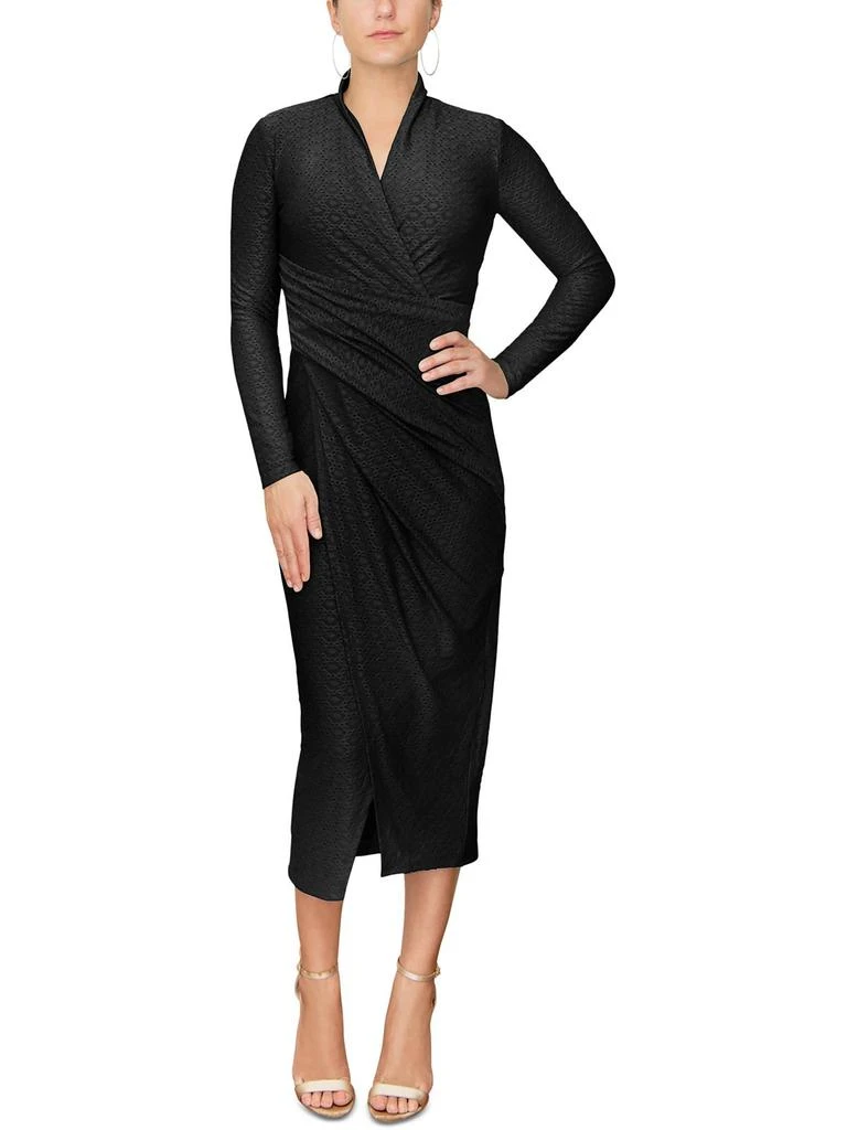 RACHEL Rachel Roy Womens Eyelet Midi Wrap Dress 4