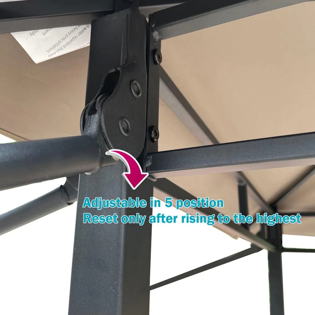 Streamdale Furniture Streamdale 8
x4
Patio Gazebo with Canopy and Bar Counter 3