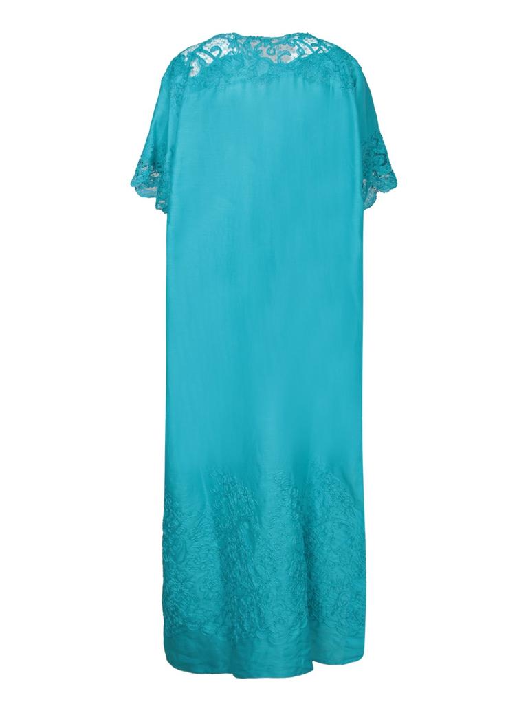 ERMANNO Ermanno Scervino Embroidered V-Neck Maxi Dress