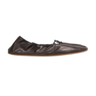 The Row Round ballet flat in leather