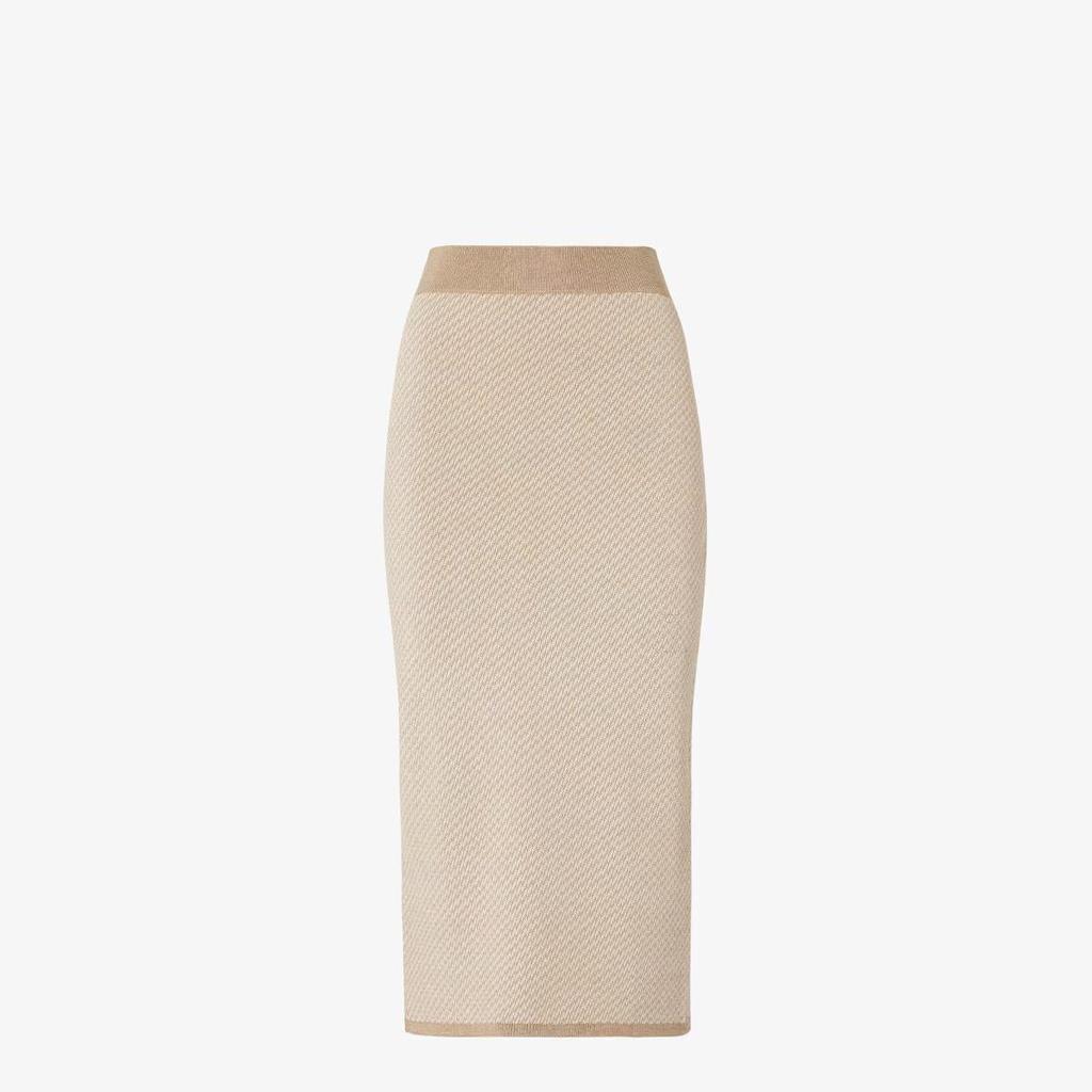 Fendi Slit Detailed Ribbed Skirt – On Sale Now with Up to 52