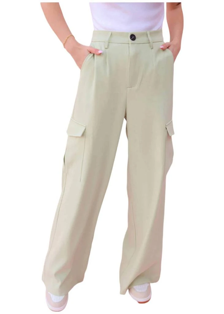 SIGNATURE8 Spring Dreamin' Cargo Pants In Dusty Mint 1