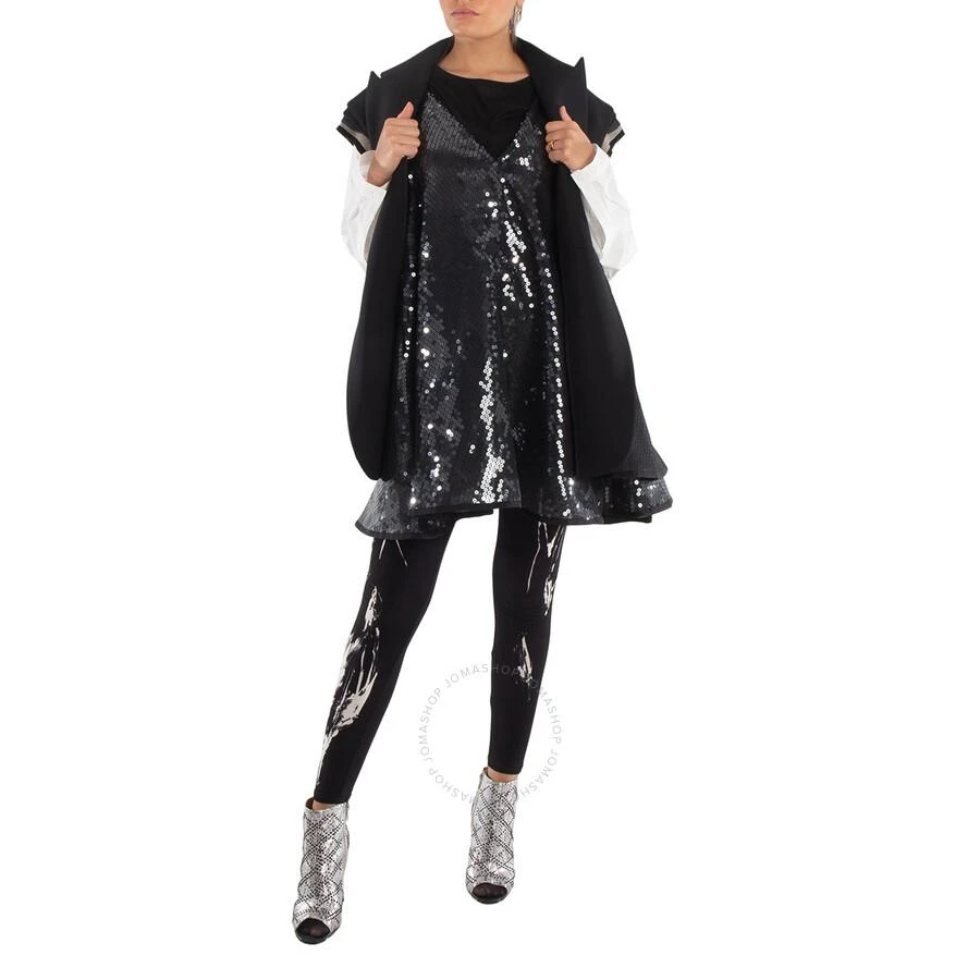 Sacai Ladies Layered Blazer Vest With Sequined Dress 3