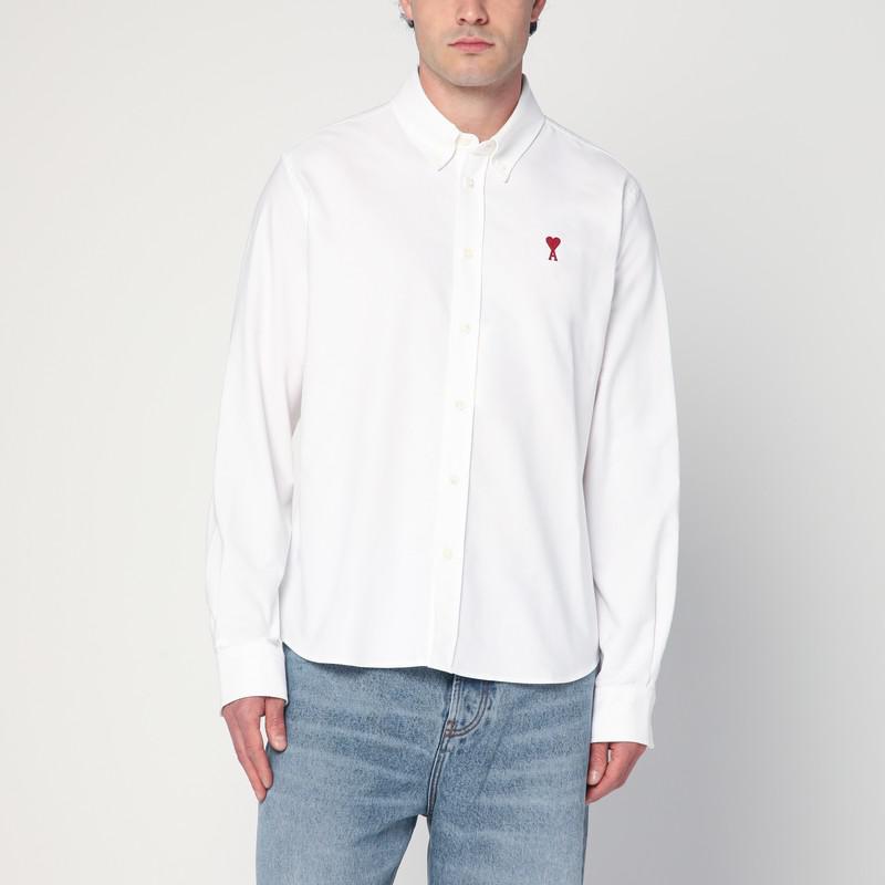 AMI White Ami de Coeur shirt