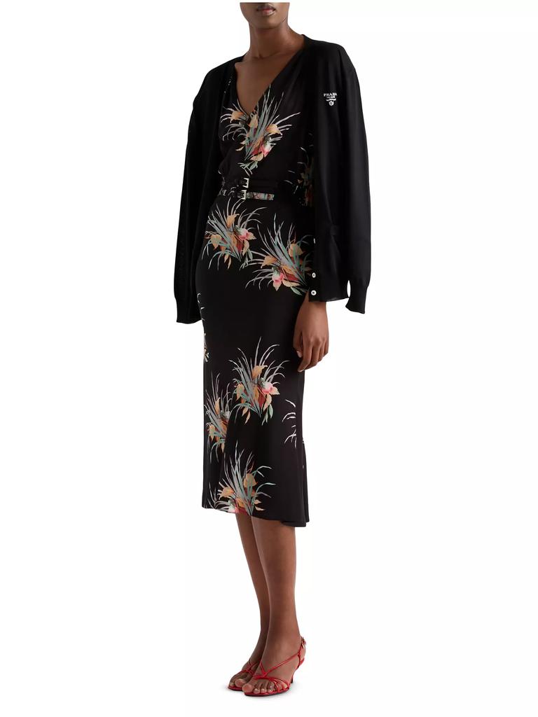 Prada Printed Sablé Dress