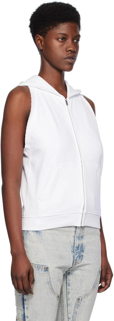 We11done White Sleeveless Hoodie 2