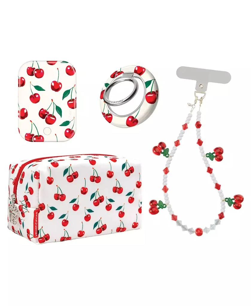 Velvet Caviar Phone Accessories Gift Set includes Charm, Battery Pack, Grip Ring and Travel Bag 1