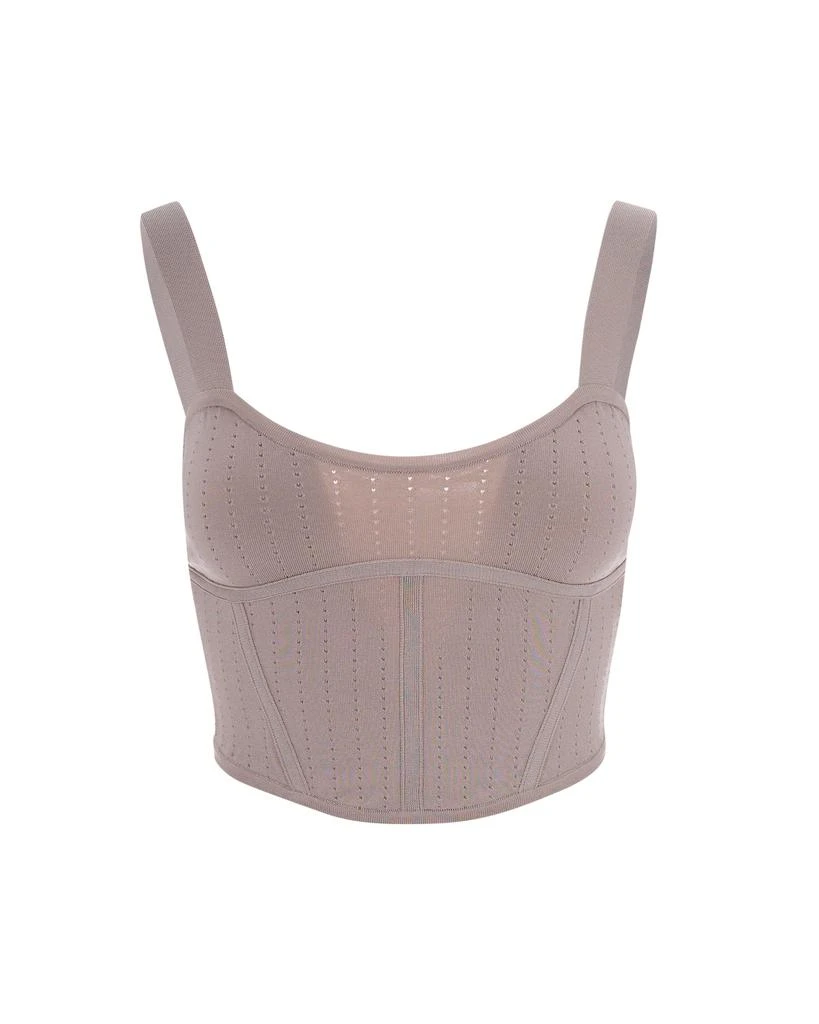 PATRIZIA Jacquard Knit Bustier Top