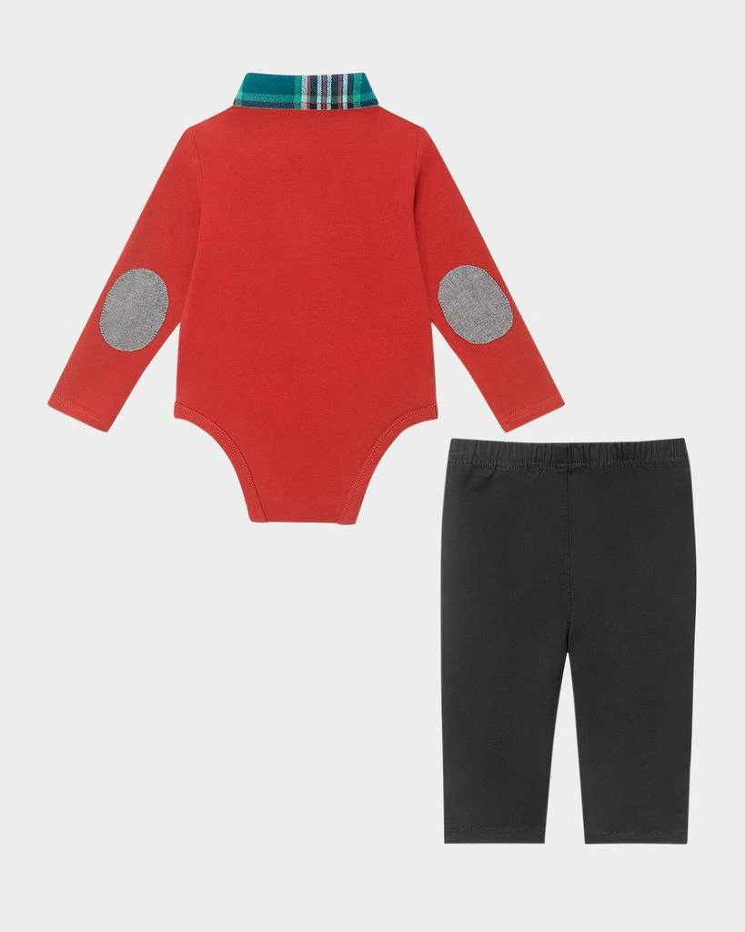 Andy & Evan Boy's Combo Shirtzie & Pants Set, Size Newborn-24M 3