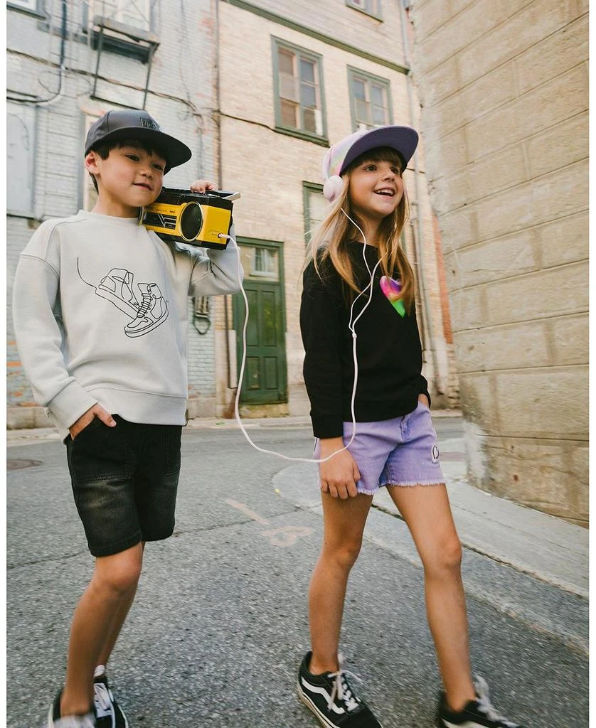 Deux par Deux Girls
 Heart Embroidery Denim Shorts - Little Kid 2