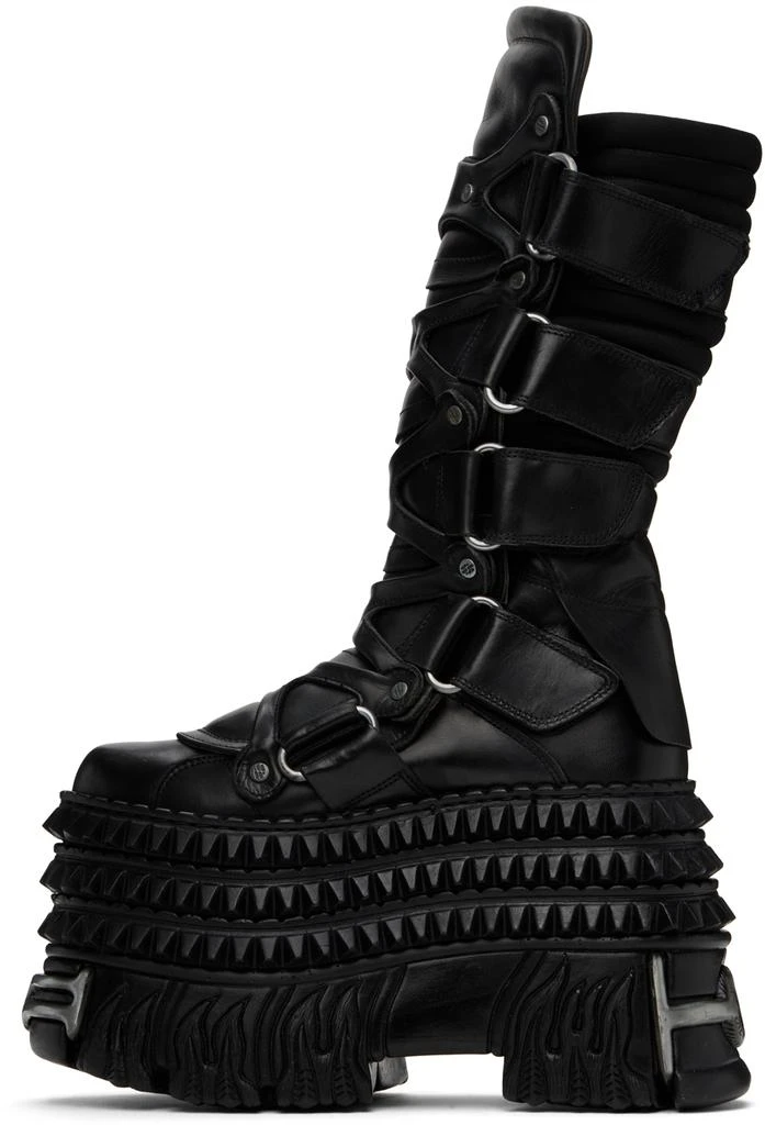 Vetements Black New Rock Edition Tower Boots 3