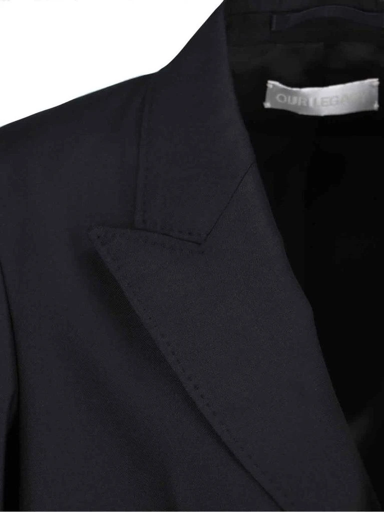 Our Legacy Double-Breasted Wool Suit Set with Notched Lapels 4
