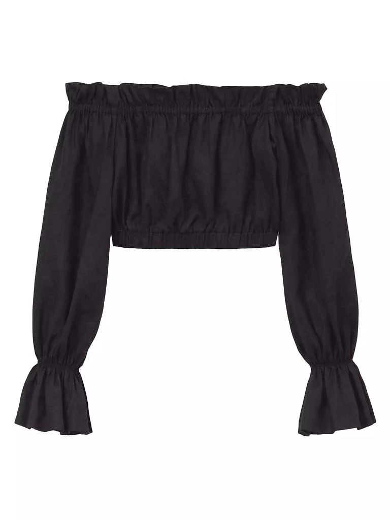Staud Tristan Off-the-Shoulder Crop Top 1