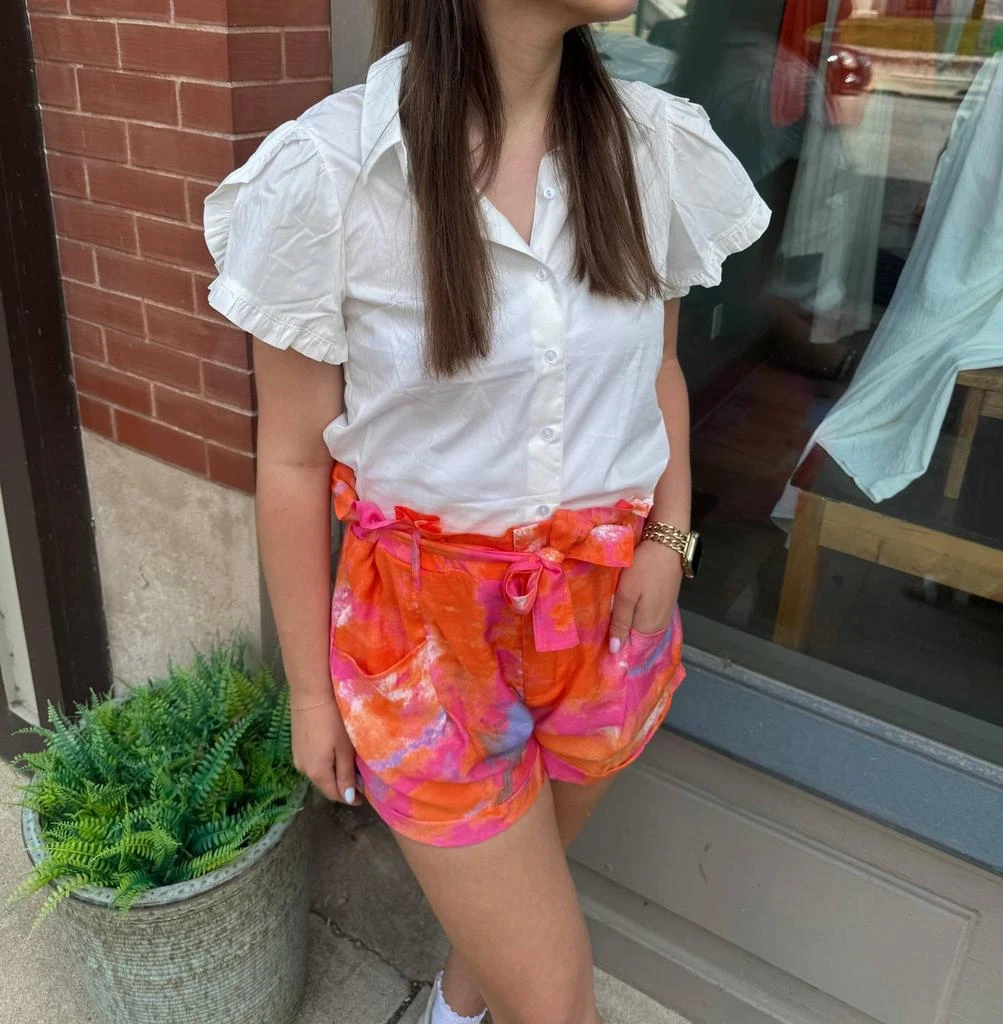 Molly Bracken Molly Bracken - Trendy High Waist Paper Bag Shorts for Summer Style