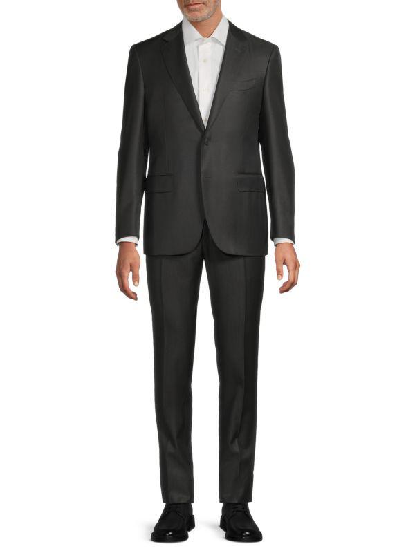 Canali ​Modern-Fit Solid Wool Two-Button Suit