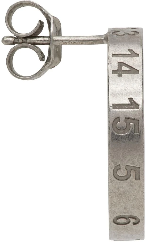 MAISON MARGIELA Silver Numbers Single Earring 2