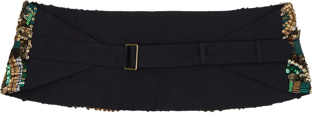 Dries Van Noten Green Sequin Belt 2