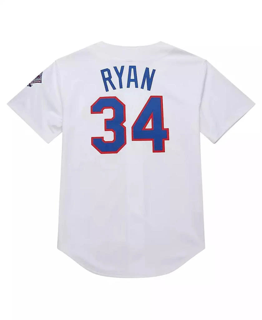 Mitchell & Ness Men's Nolan Ryan Nolan Ryan White Texas Rangers 1993 Cooperstown Collection Authentic Jersey 4