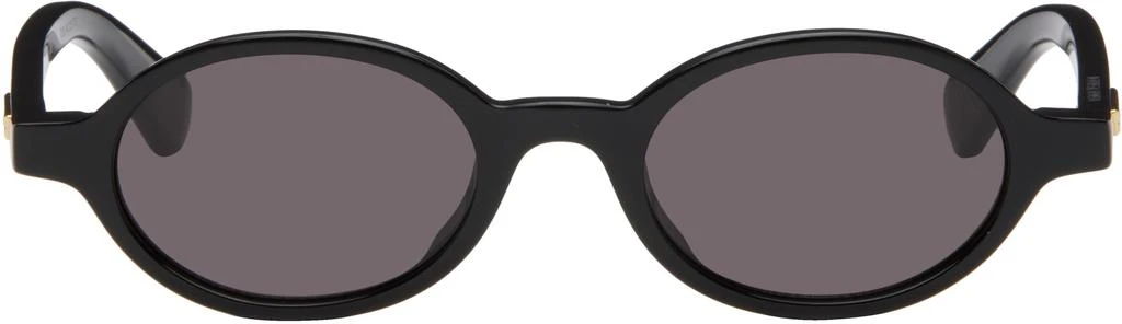 Bottega Veneta Black Classic Oval Sunglasses 1