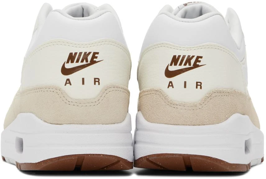 NIKE White & Beige Air Max 1 SC Sneakers 2