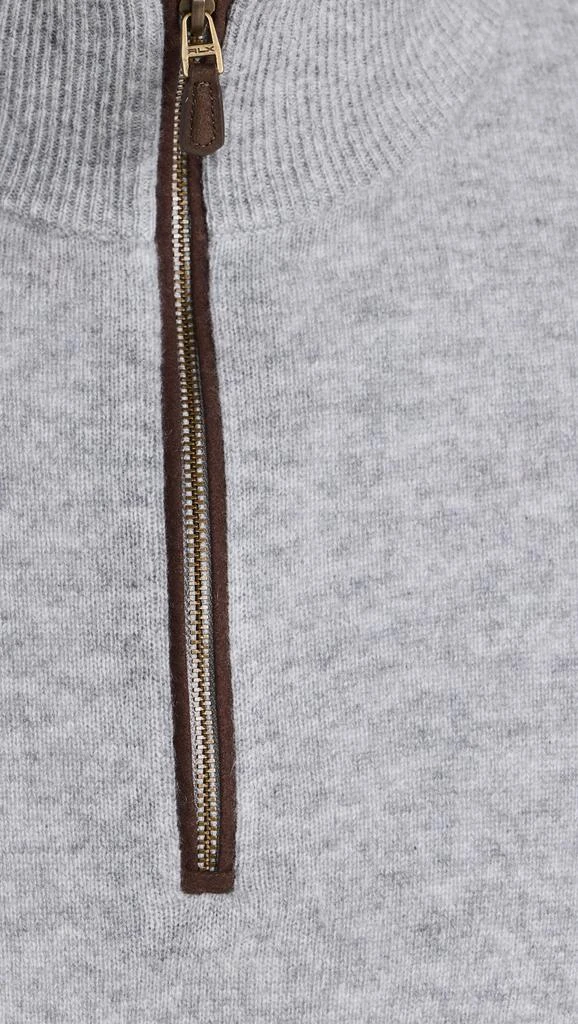 Ralph Lauren Long-Sleeve Washable Cashmere 1/2 Zip Sweater 5