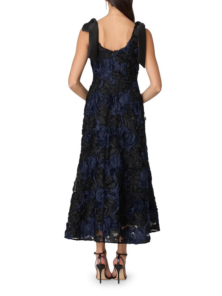 Shoshanna Dakota Textured Appliqué Dress