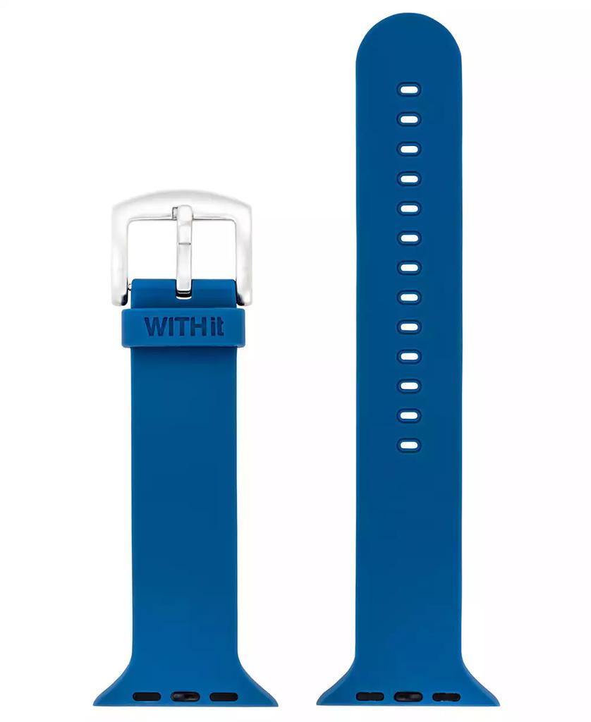 WITHit Navy Smooth Silicone Band designed for Apple Watch® 42mm (Series 1-3 only) & 44/45/46/49mm (Ultra & Ultra 2)