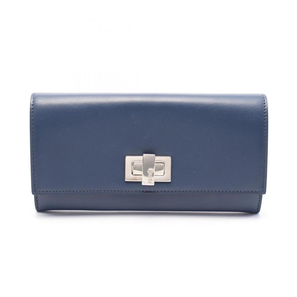 Fendi Leather Long Wallet (Bi-Fold) (Pre-Owned)