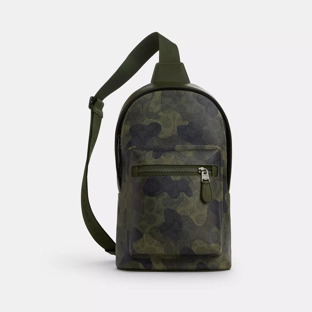 Coach West Pack In Signature Camo Print