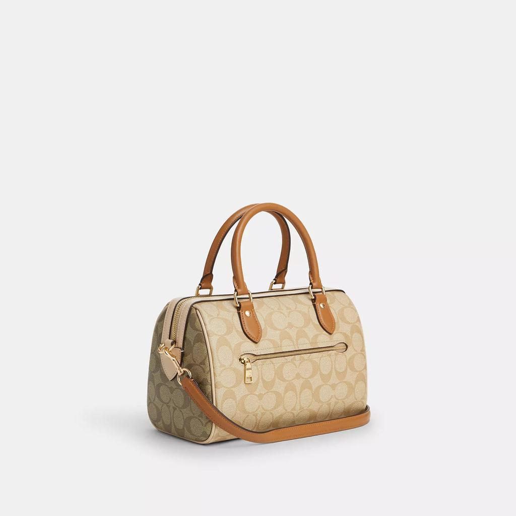 Coach Outlet Coach Outlet Rowan Satchel In Blocked Signature Canvas